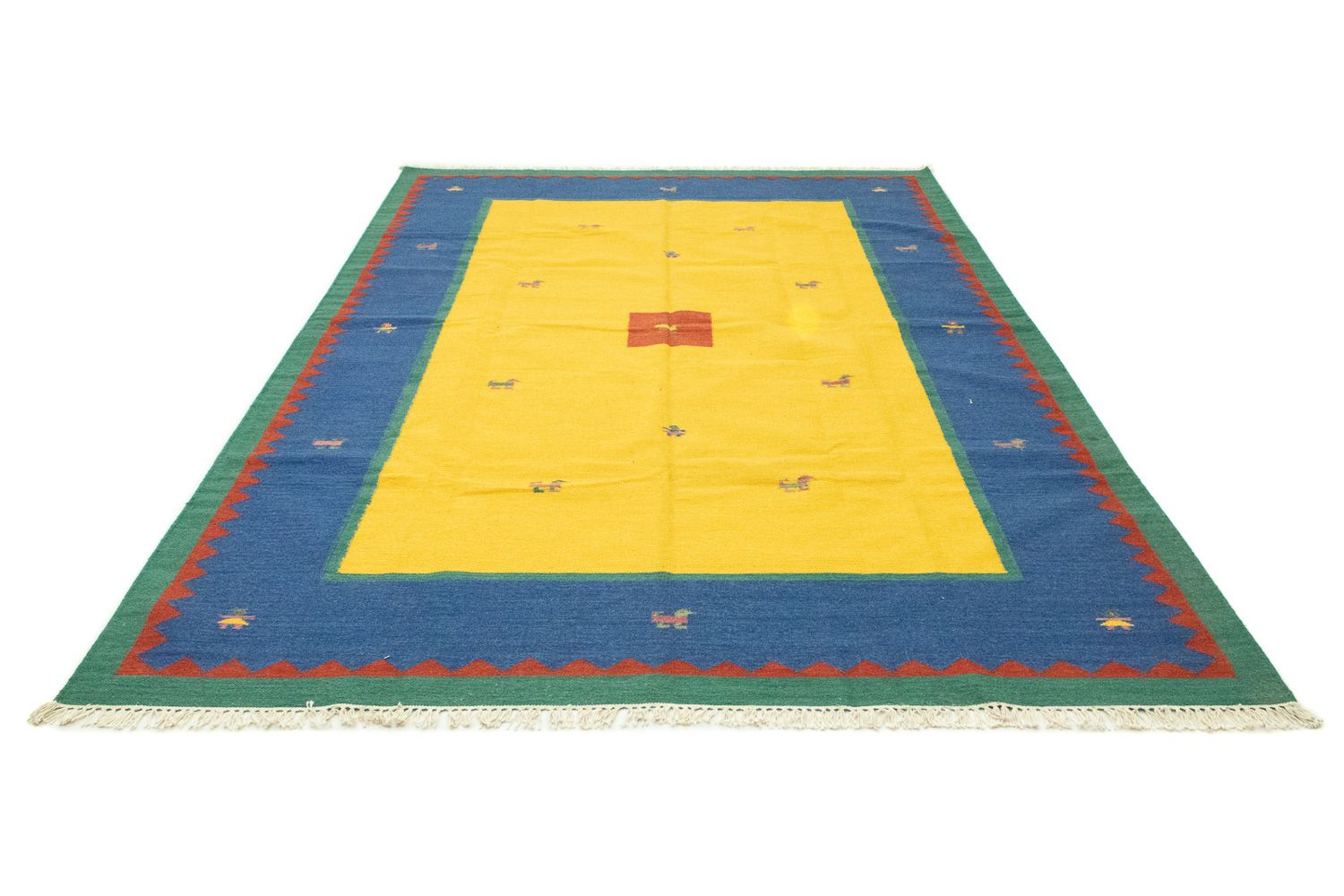 Tappeto Kelim - Tendenza - 300 x 200 cm - giallo