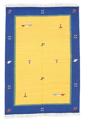Tappeto Kelim - Tendenza - 200 x 140 cm - giallo