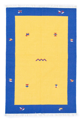 Tappeto Kelim - Tendenza - 200 x 140 cm - giallo