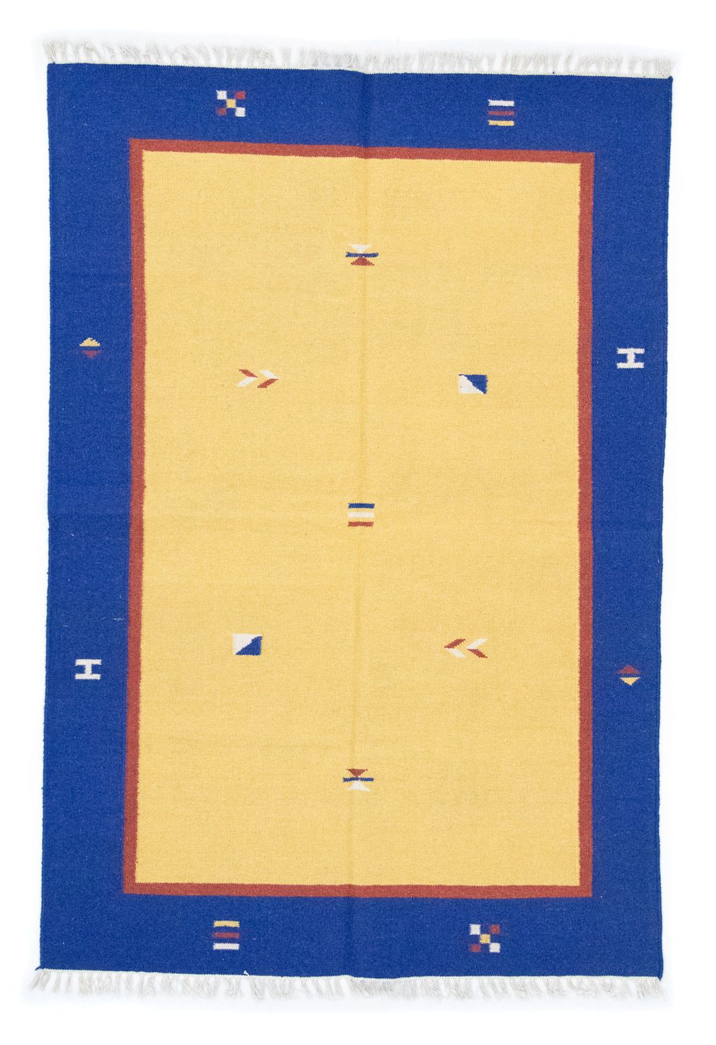 Tappeto Kelim - Tendenza - 200 x 140 cm - giallo