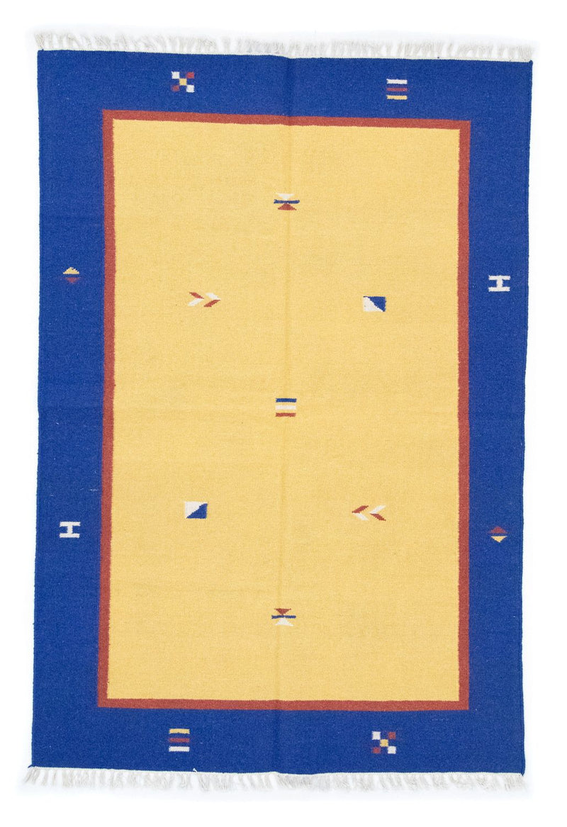 Tappeto Kelim - Tendenza - 200 x 140 cm - giallo