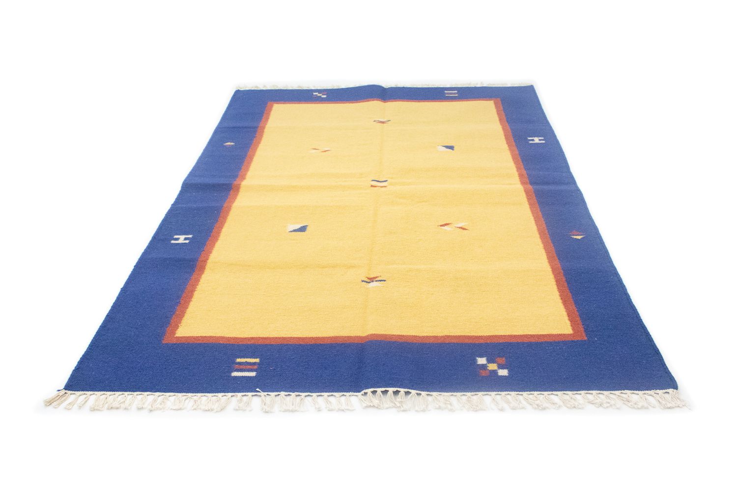 Tappeto Kelim - Tendenza - 200 x 140 cm - giallo
