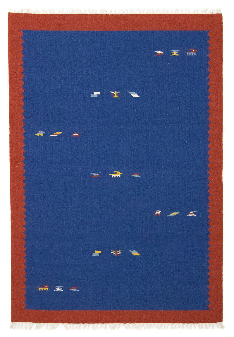 Tappeto Kelim - Tendenza - 180 x 120 cm - blu
