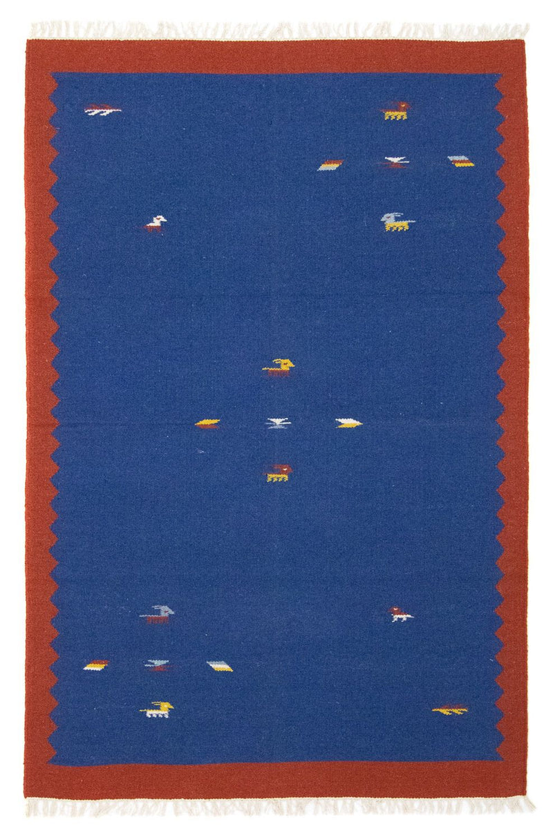 Tappeto Kelim - Tendenza - 180 x 120 cm - blu