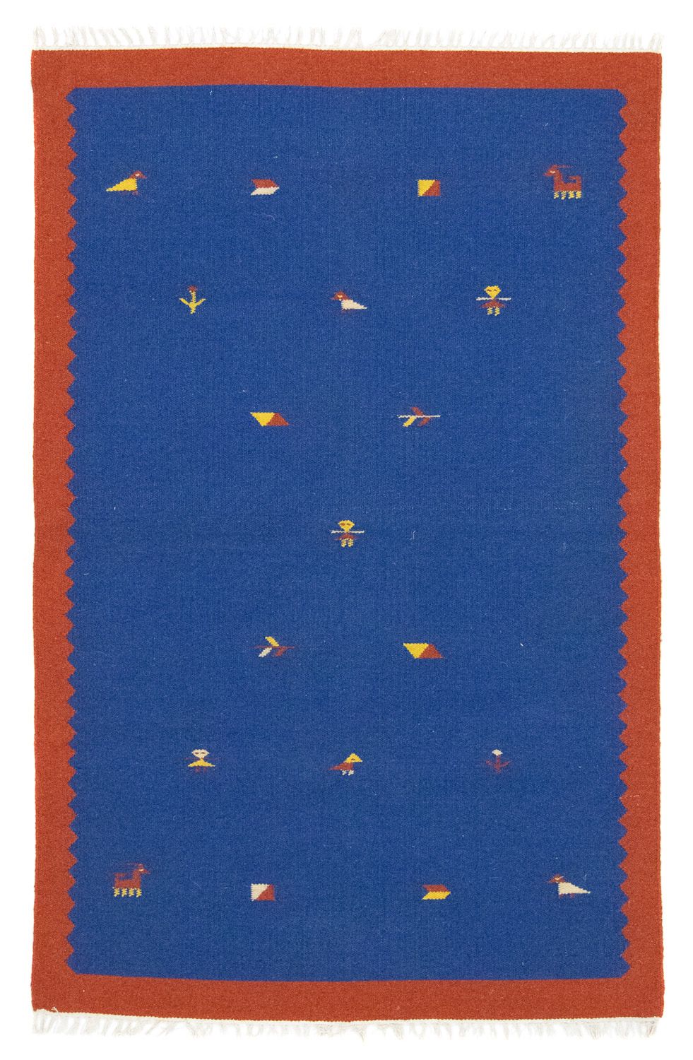 Tappeto Kelim - Tendenza - 180 x 120 cm - blu