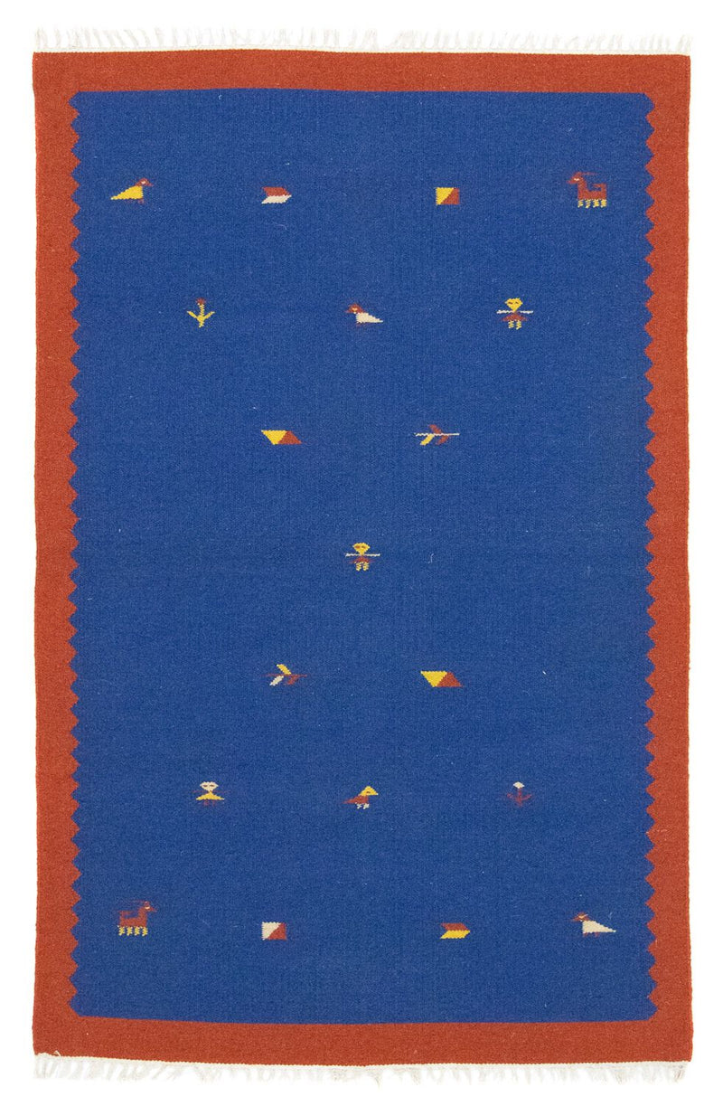 Tappeto Kelim - Tendenza - 180 x 120 cm - blu