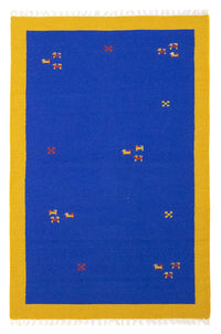 Tappeto Kelim - Tendenza - 180 x 120 cm - blu