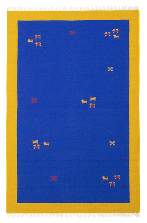Tappeto Kelim - Tendenza - 180 x 120 cm - blu