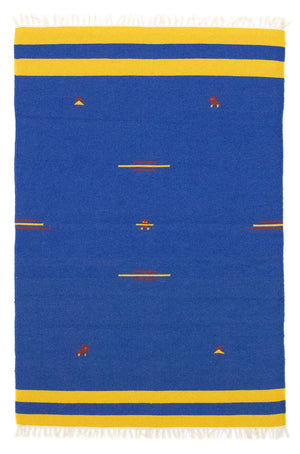 Tappeto Kelim - Tendenza - 180 x 120 cm - blu