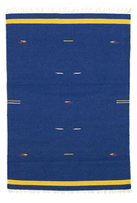 Tappeto Kelim - Tendenza - 180 x 120 cm - blu