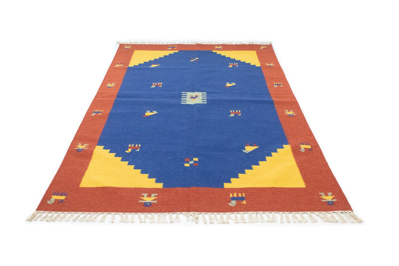 Tappeto Kelim - Tendenza - 200 x 140 cm - blu