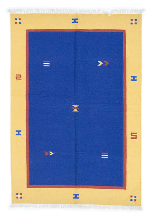 Tappeto Kelim - Tendenza - 200 x 140 cm - blu