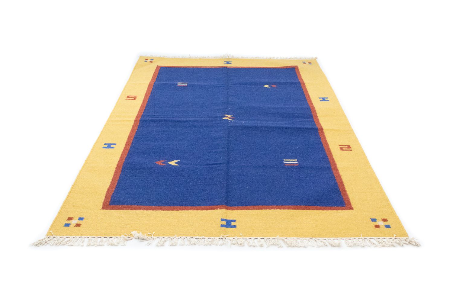 Tappeto Kelim - Tendenza - 200 x 140 cm - blu