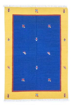 Tappeto Kelim - Tendenza - 200 x 140 cm - blu