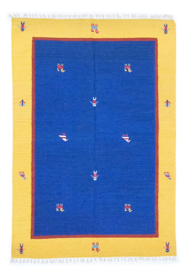 Tappeto Kelim - Tendenza - 200 x 140 cm - blu