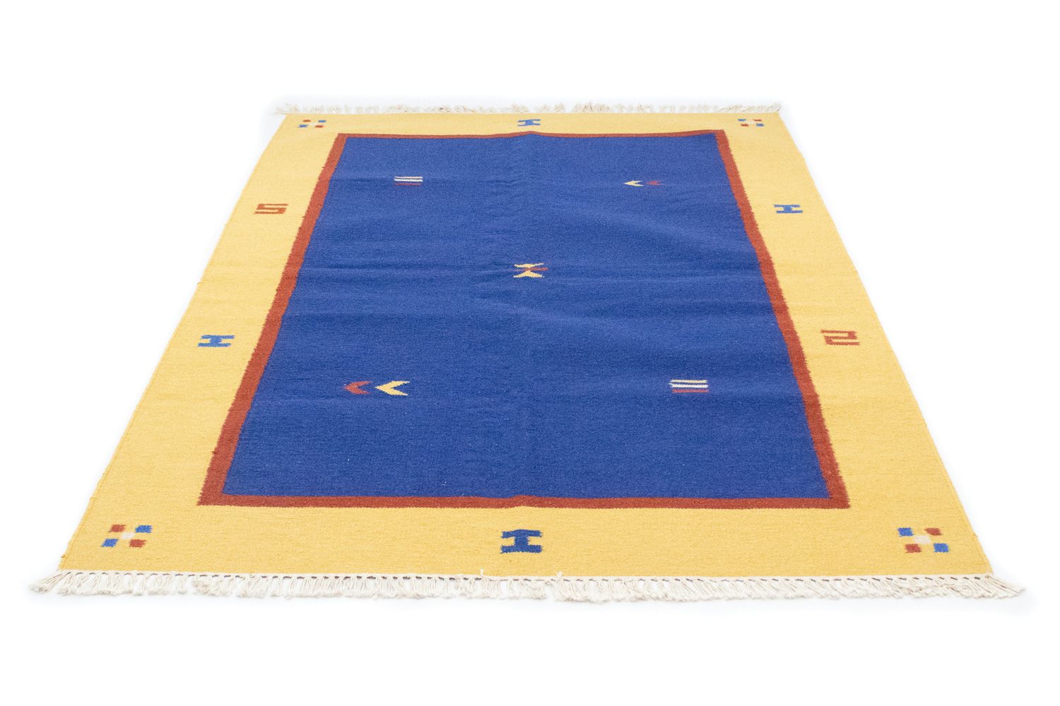 Tappeto Kelim - Tendenza - 200 x 140 cm - blu