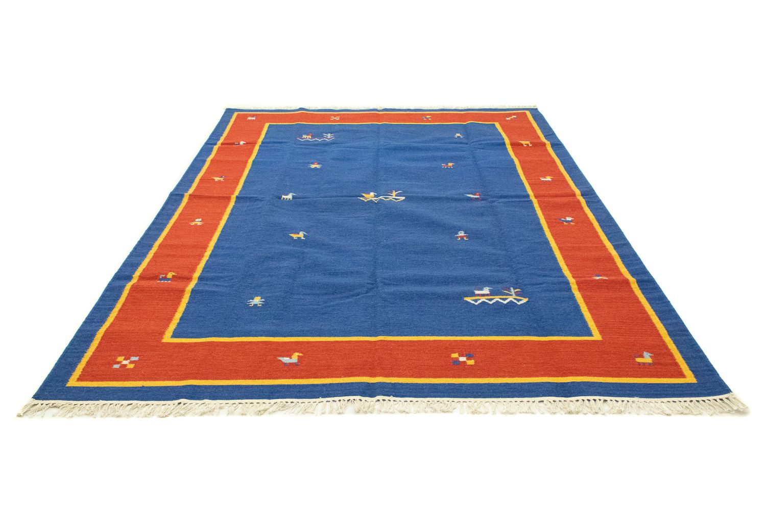 Tappeto Kelim - Tendenza - 300 x 200 cm - blu