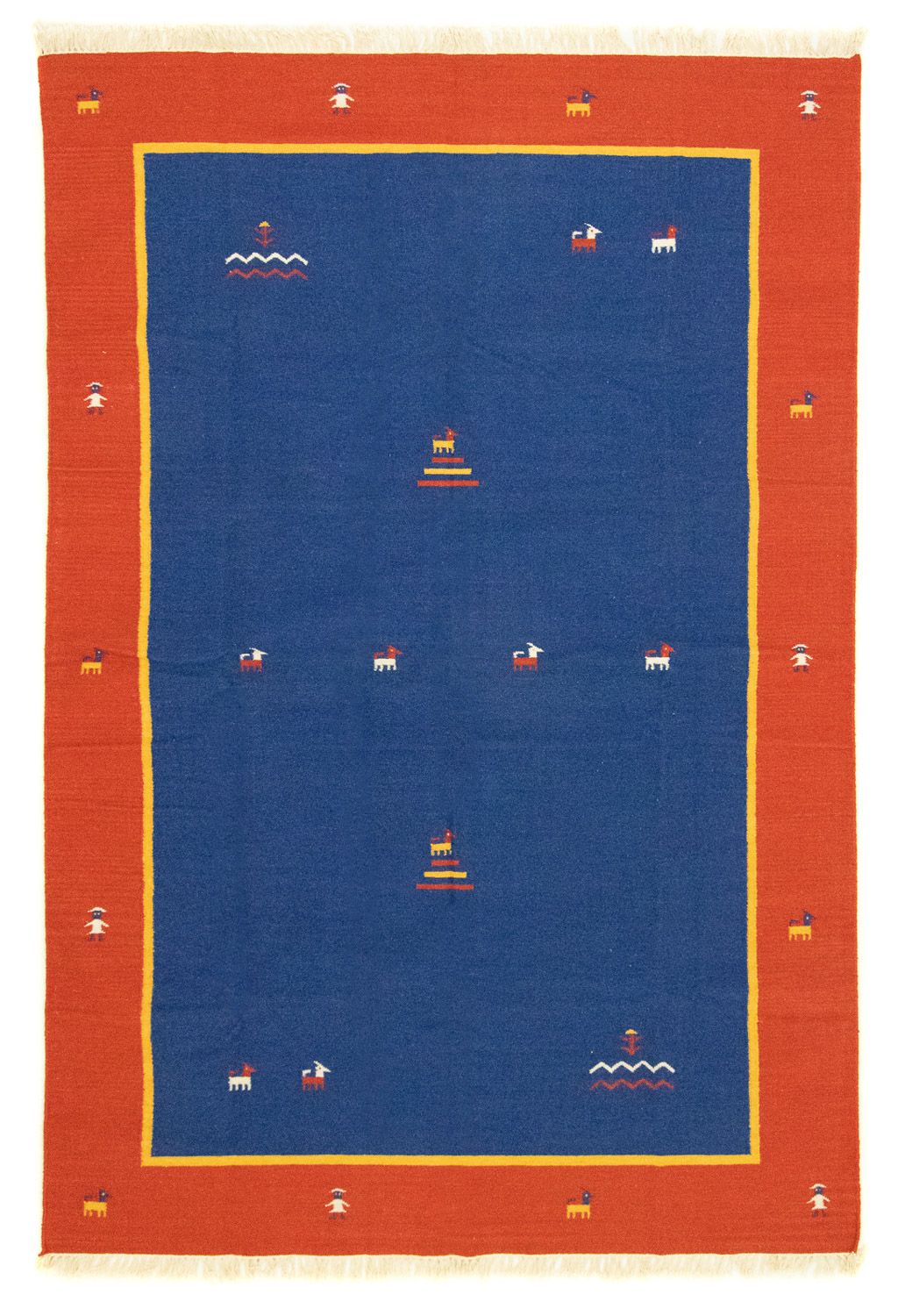 Tappeto Kelim - Tendenza - 300 x 200 cm - blu