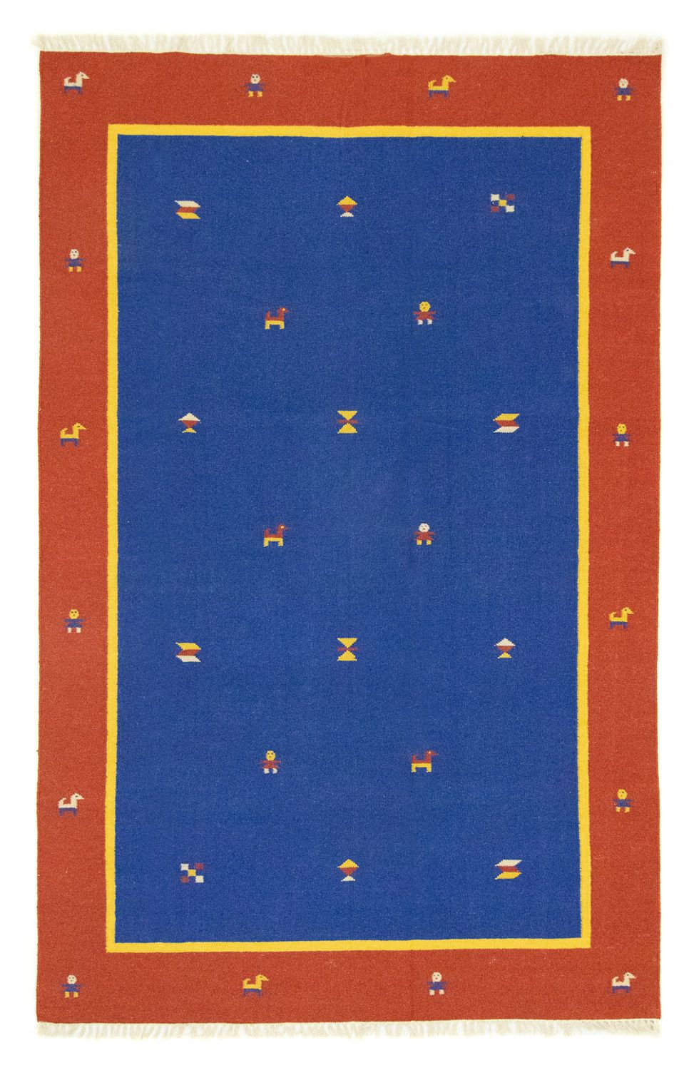 Tappeto Kelim - Tendenza - 300 x 200 cm - blu
