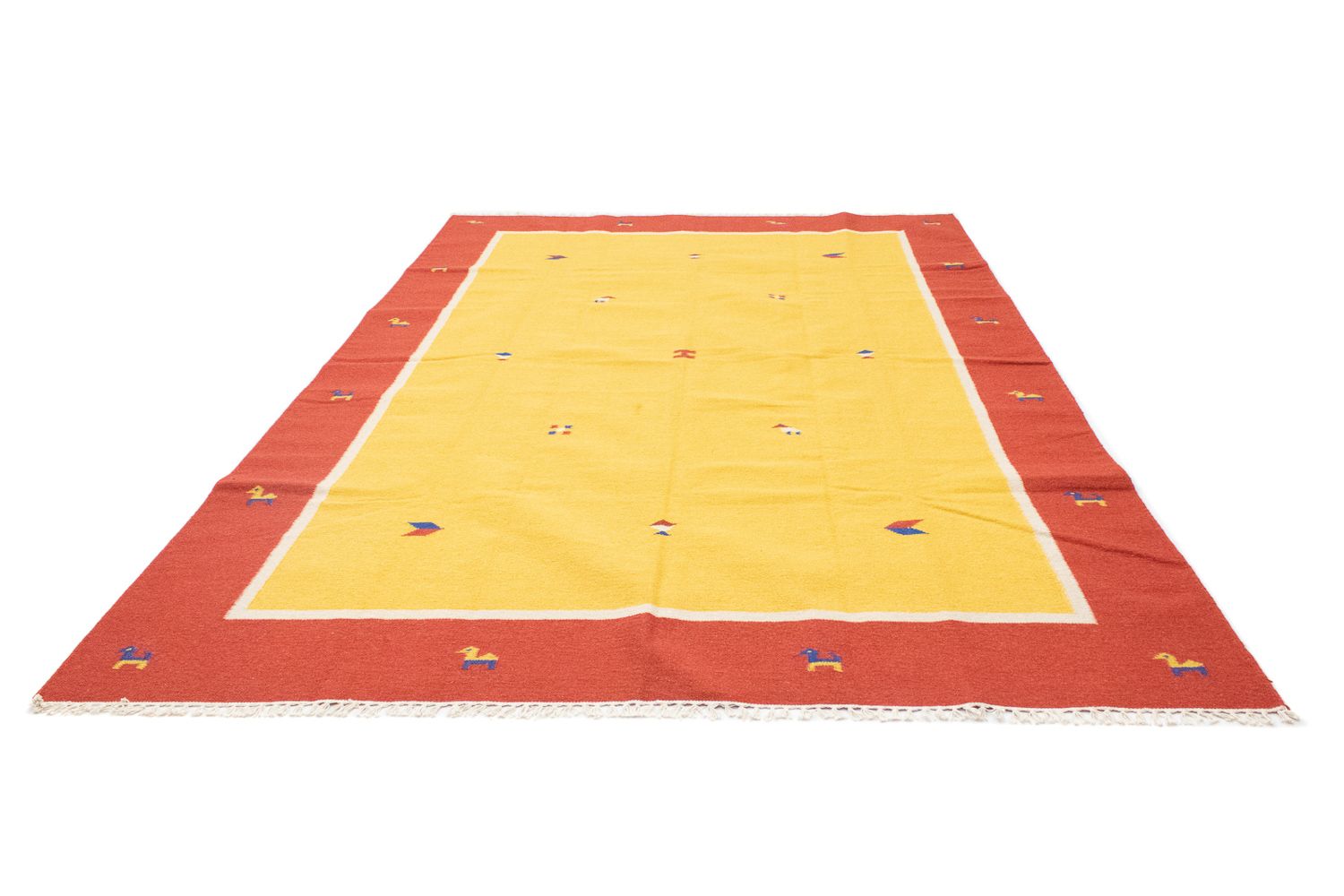 Tappeto Kelim - Tendenza - 300 x 200 cm - giallo