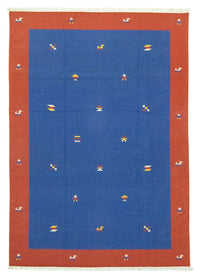 Tappeto Kelim - Tendenza - 300 x 200 cm - blu