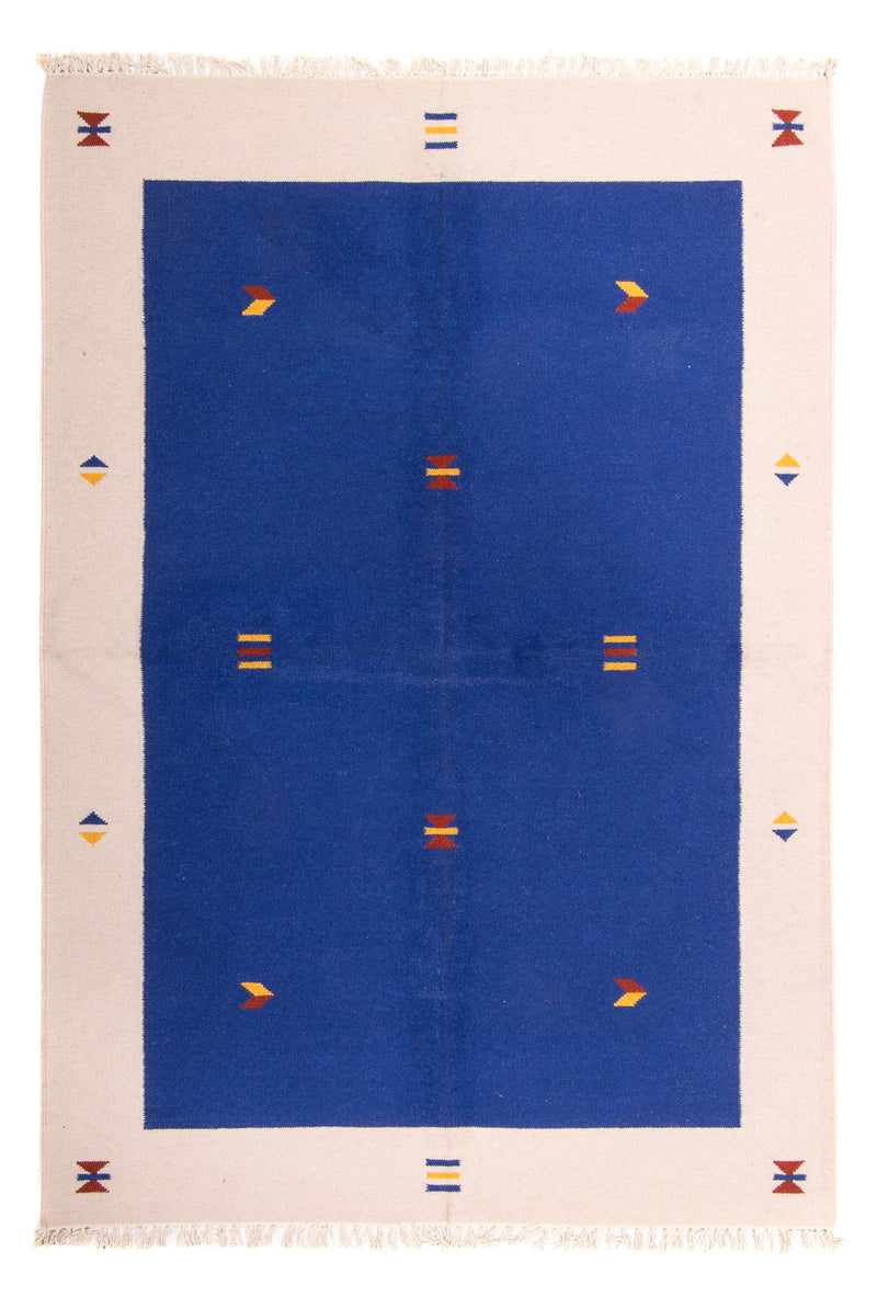 Tappeto Kelim - Tendenza - 240 x 170 cm - blu scuro
