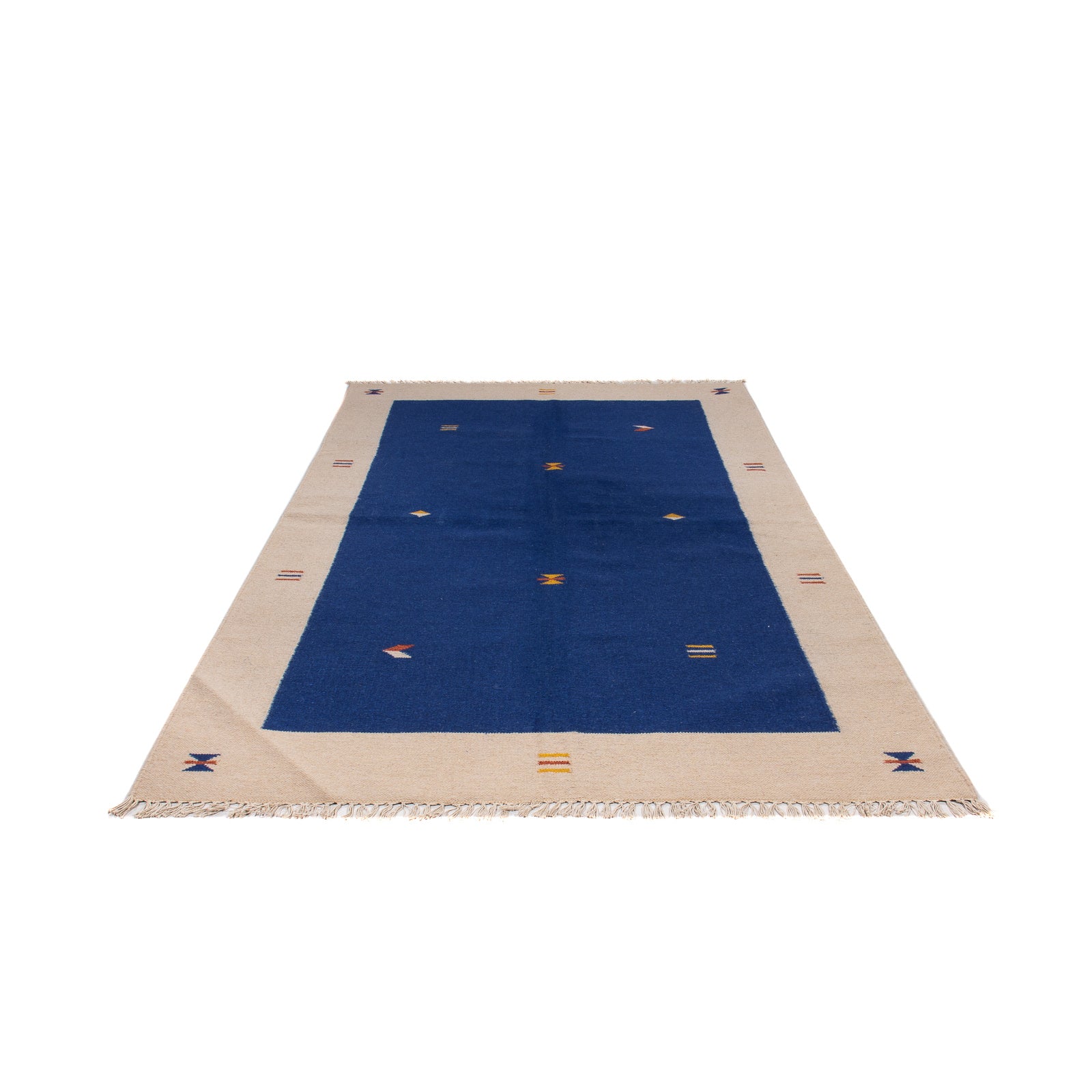Tappeto Kelim - Tendenza - 240 x 170 cm - blu scuro