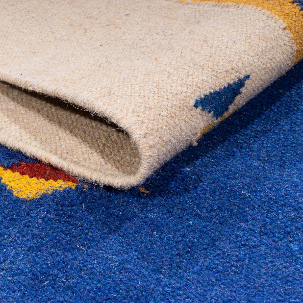 Tappeto Kelim - Tendenza - 240 x 170 cm - blu scuro