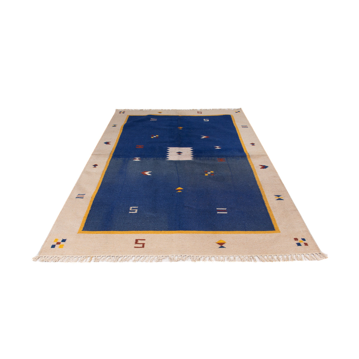 Tappeto Kelim - Tendenza - 240 x 170 cm - blu scuro