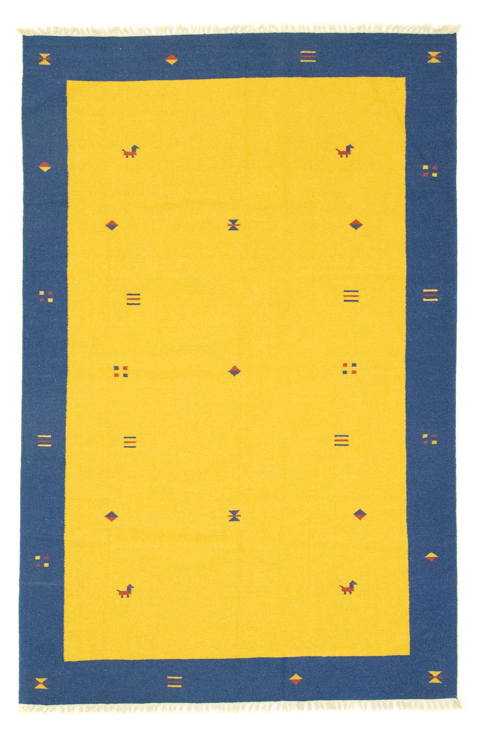 Tappeto Kelim - Tendenza - 300 x 200 cm - giallo