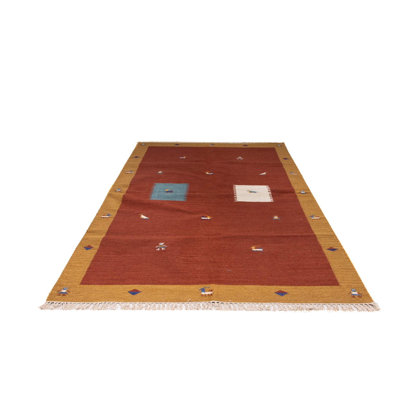 Tappeto Kelim - Tendenza - 240 x 170 cm - rosso scuro