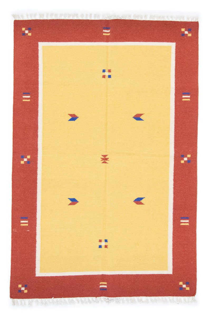Tappeto Kelim - Tendenza - 200 x 140 cm - giallo