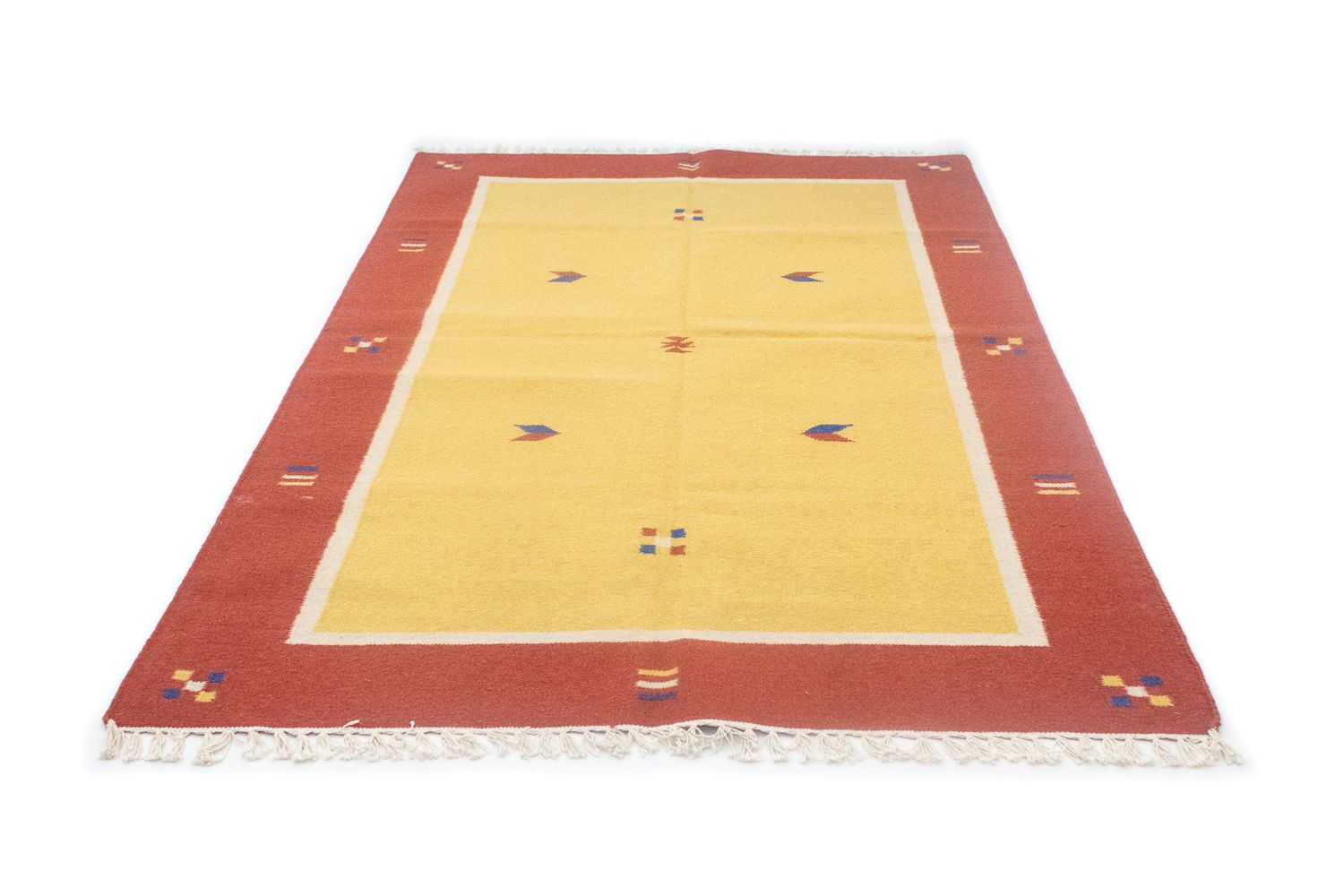 Tappeto Kelim - Tendenza - 200 x 140 cm - giallo