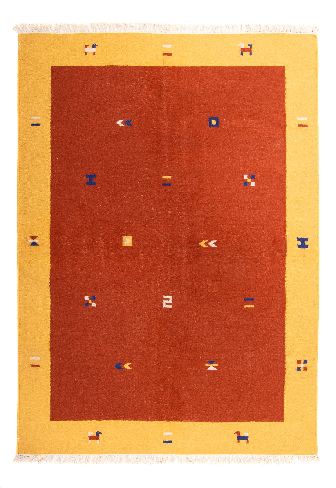 Tappeto Kelim - Tendenza - 240 x 170 cm - rosso scuro