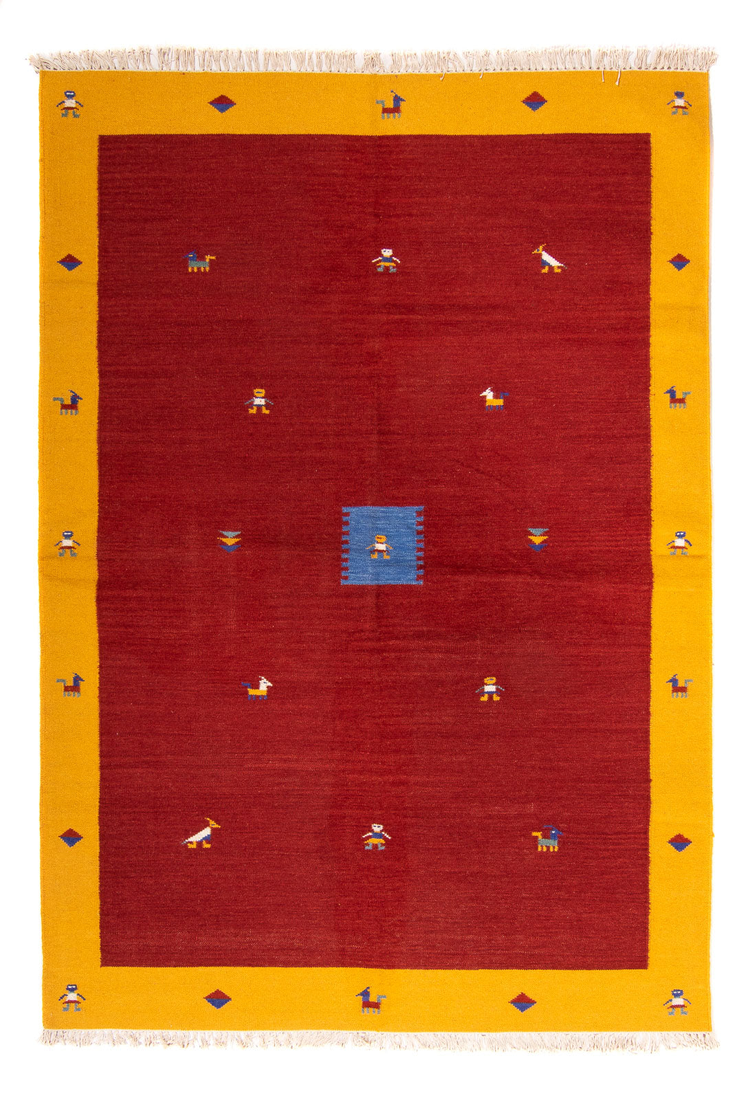 Tappeto Kelim - Tendenza - 240 x 170 cm - rosso scuro