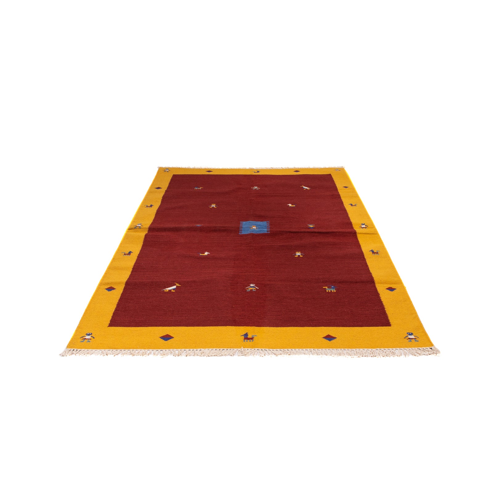 Tappeto Kelim - Tendenza - 240 x 170 cm - rosso scuro