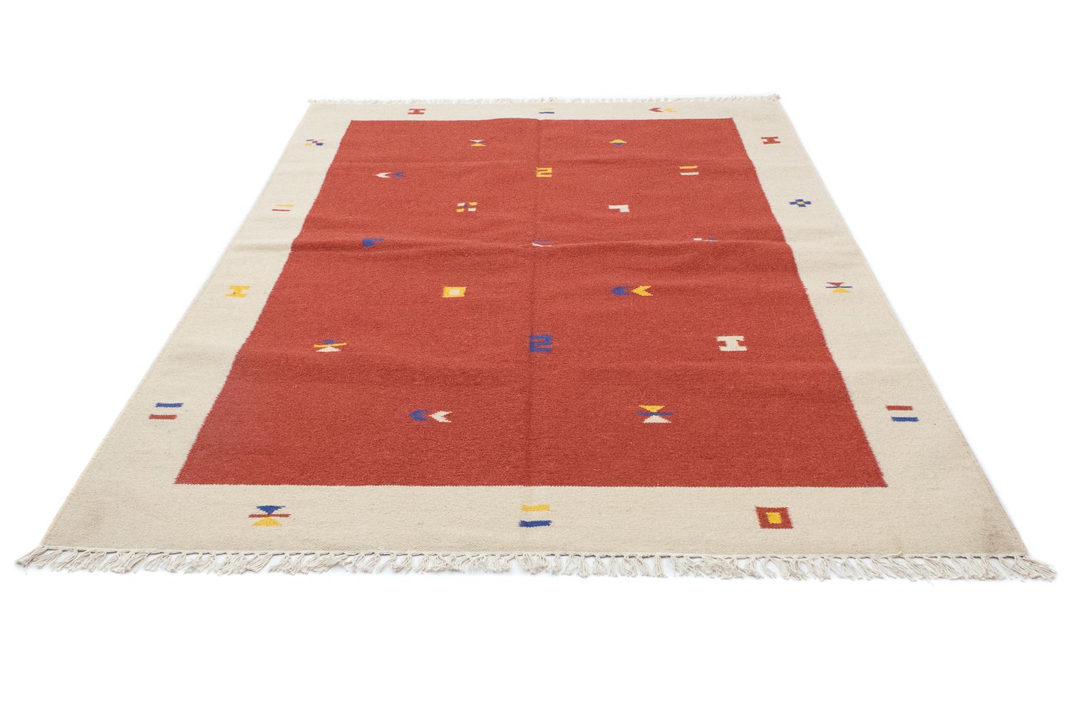 Tappeto Kelim - Tendenza - 240 x 170 cm - ruggine