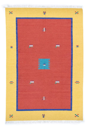 Tappeto Kelim - Tendenza - 200 x 140 cm - rosso