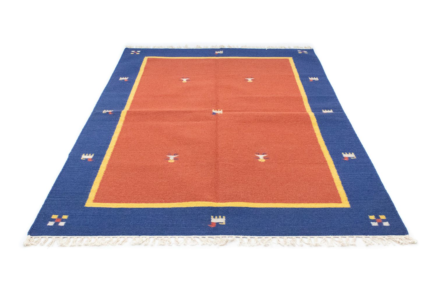 Tappeto Kelim - Tendenza - 200 x 140 cm - arancione