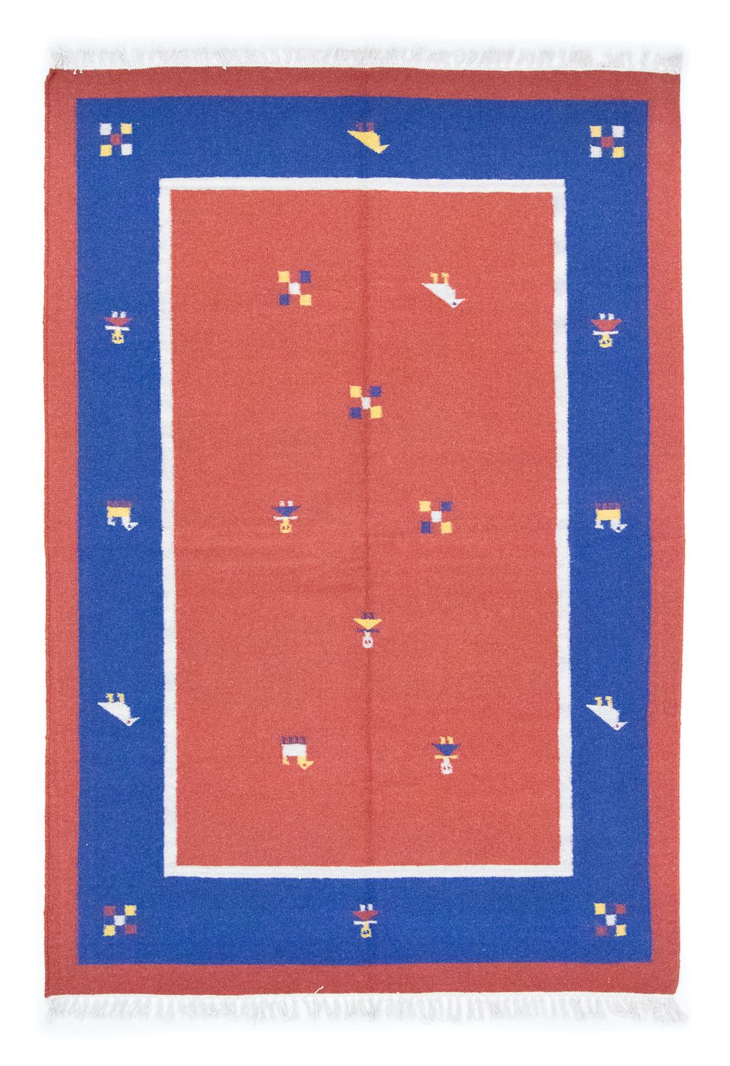 Tappeto Kelim - Tendenza - 200 x 140 cm - arancione