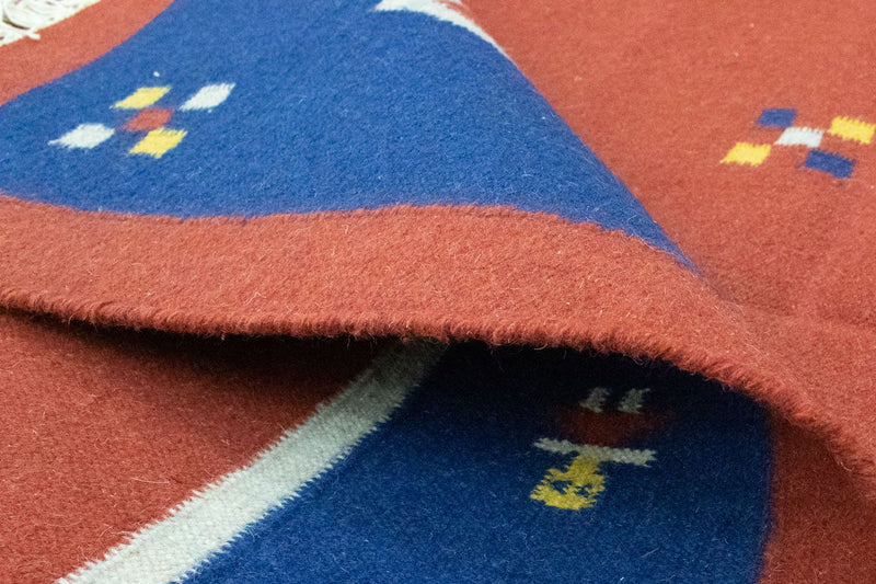 Tappeto Kelim - Tendenza - 200 x 140 cm - arancione