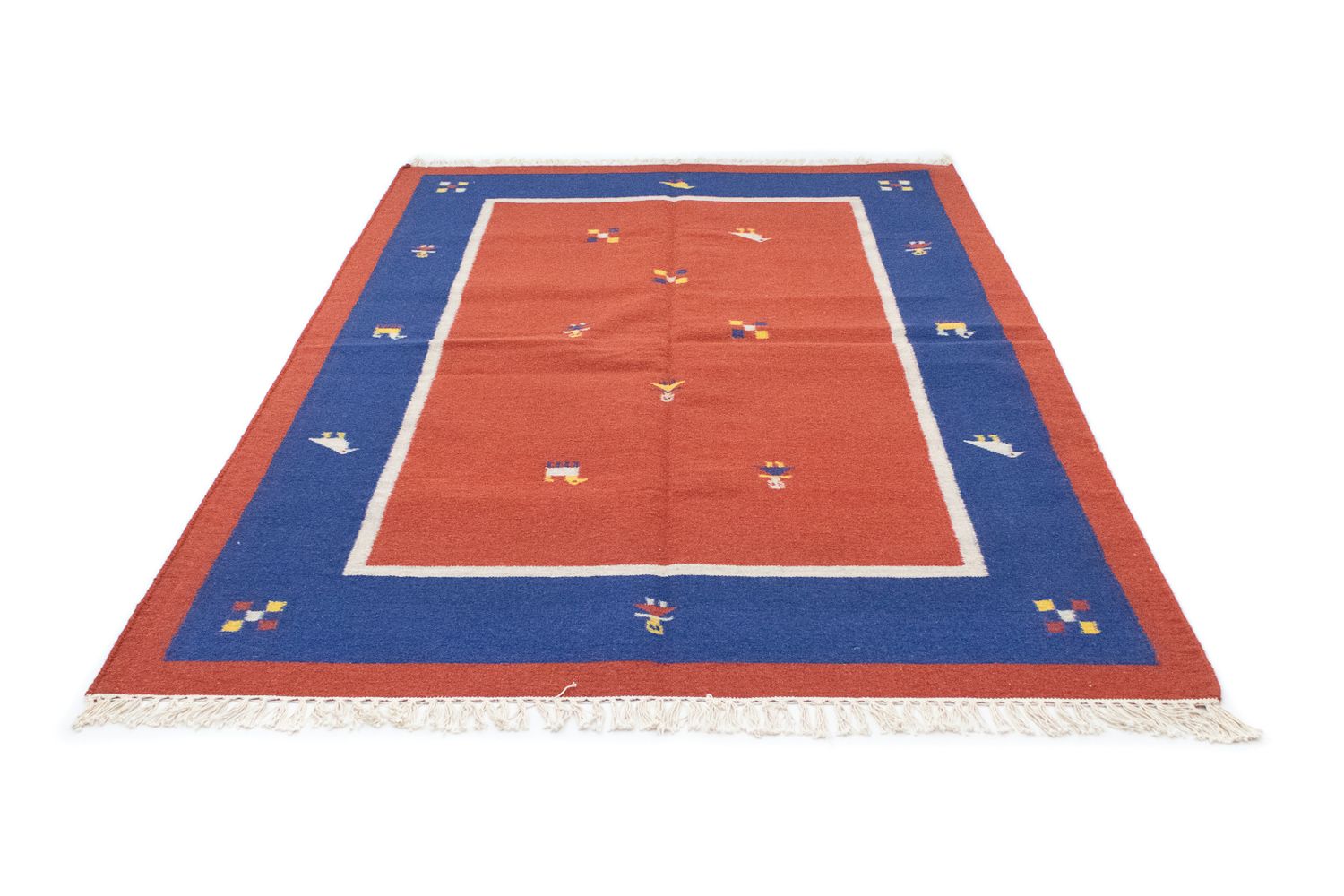 Tappeto Kelim - Tendenza - 200 x 140 cm - arancione