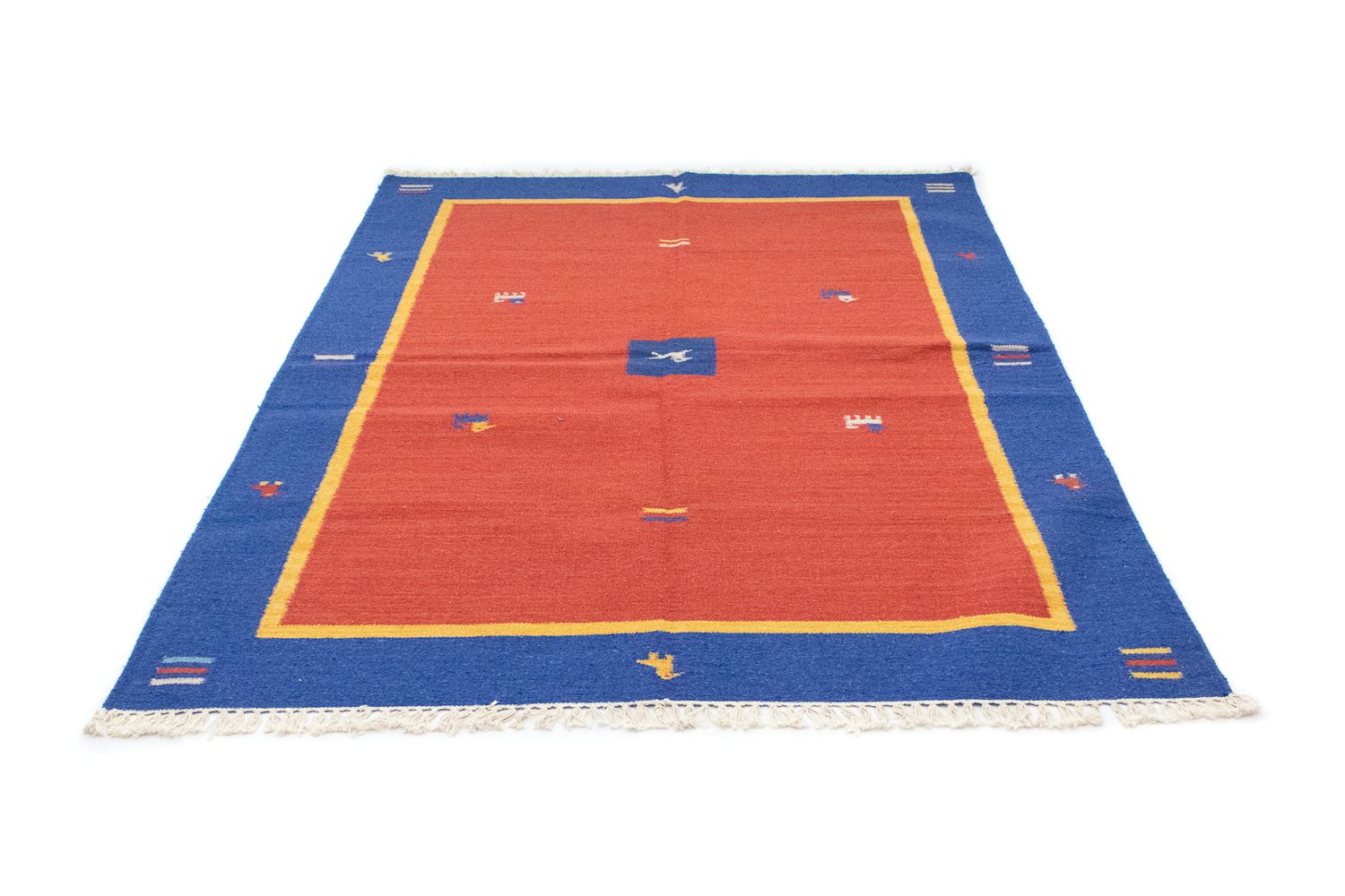 Tappeto Kelim - Tendenza - 200 x 140 cm - arancione