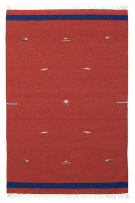Tappeto Kelim - Tendenza - 180 x 120 cm - rosso