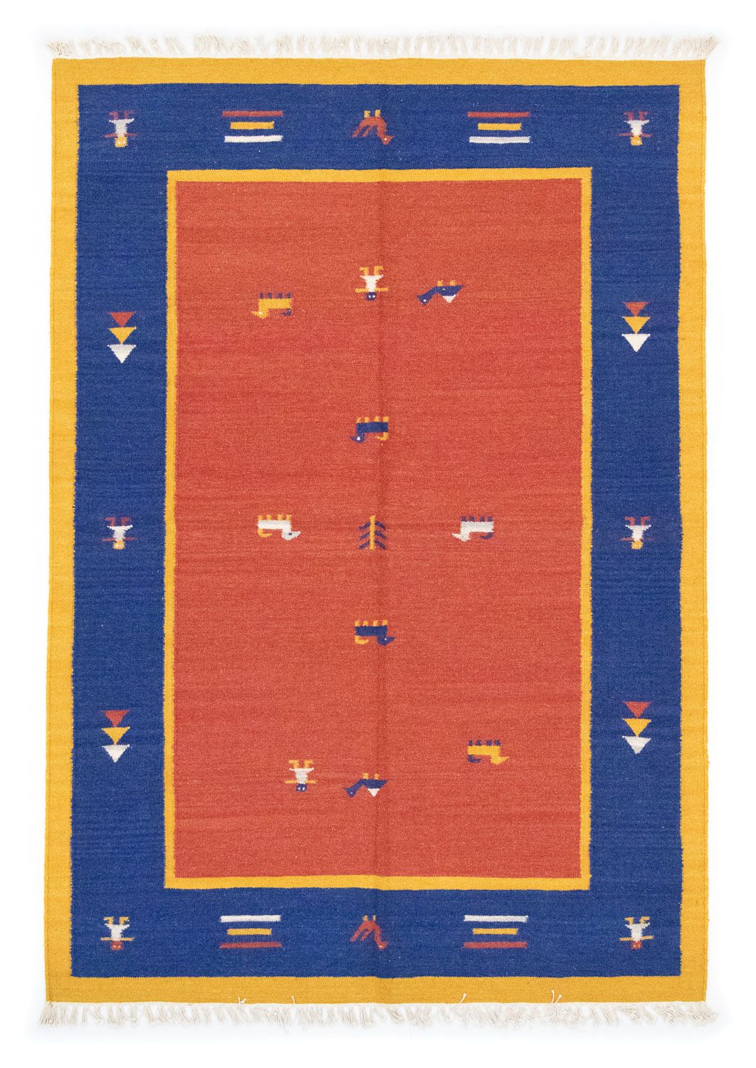 Tappeto Kelim - Tendenza - 200 x 140 cm - arancione