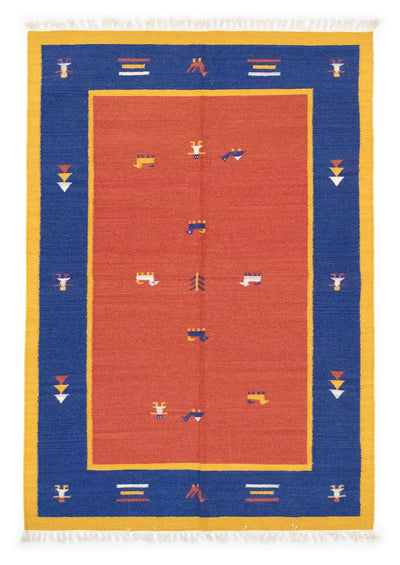 Kilim moderno Tappeto 140x200cm - Tappeto di lana