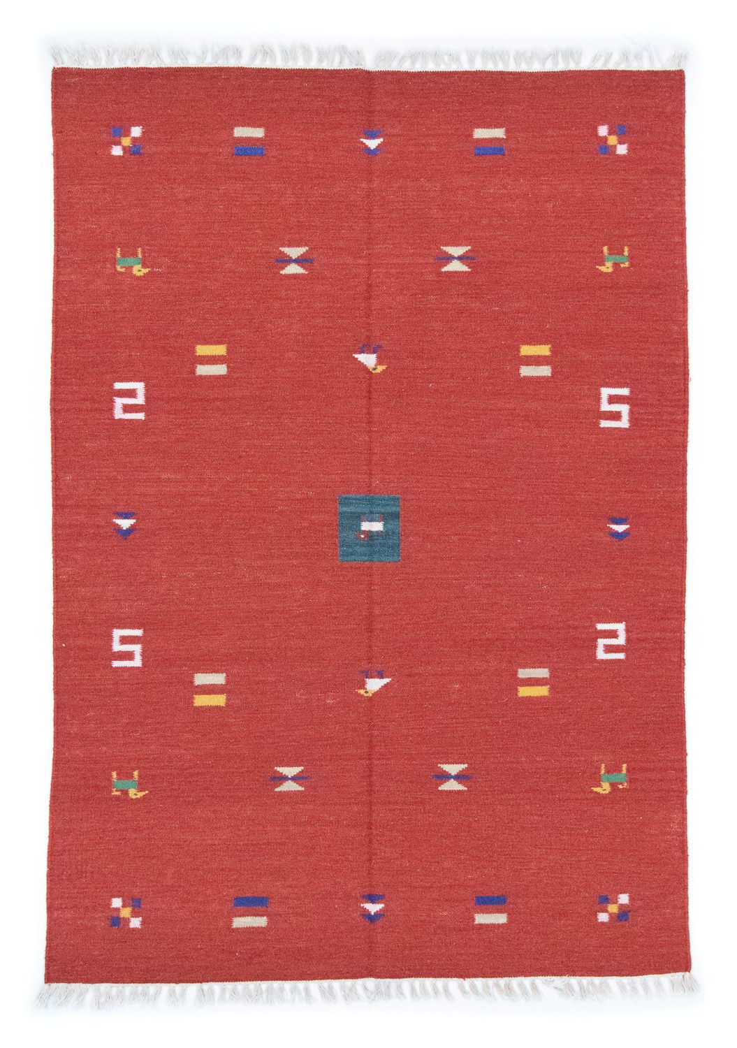 Tappeto Kelim - Tendenza - 200 x 140 cm - rosso