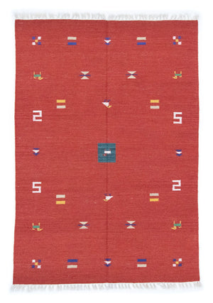 Tappeto Kelim - Tendenza - 200 x 140 cm - rosso