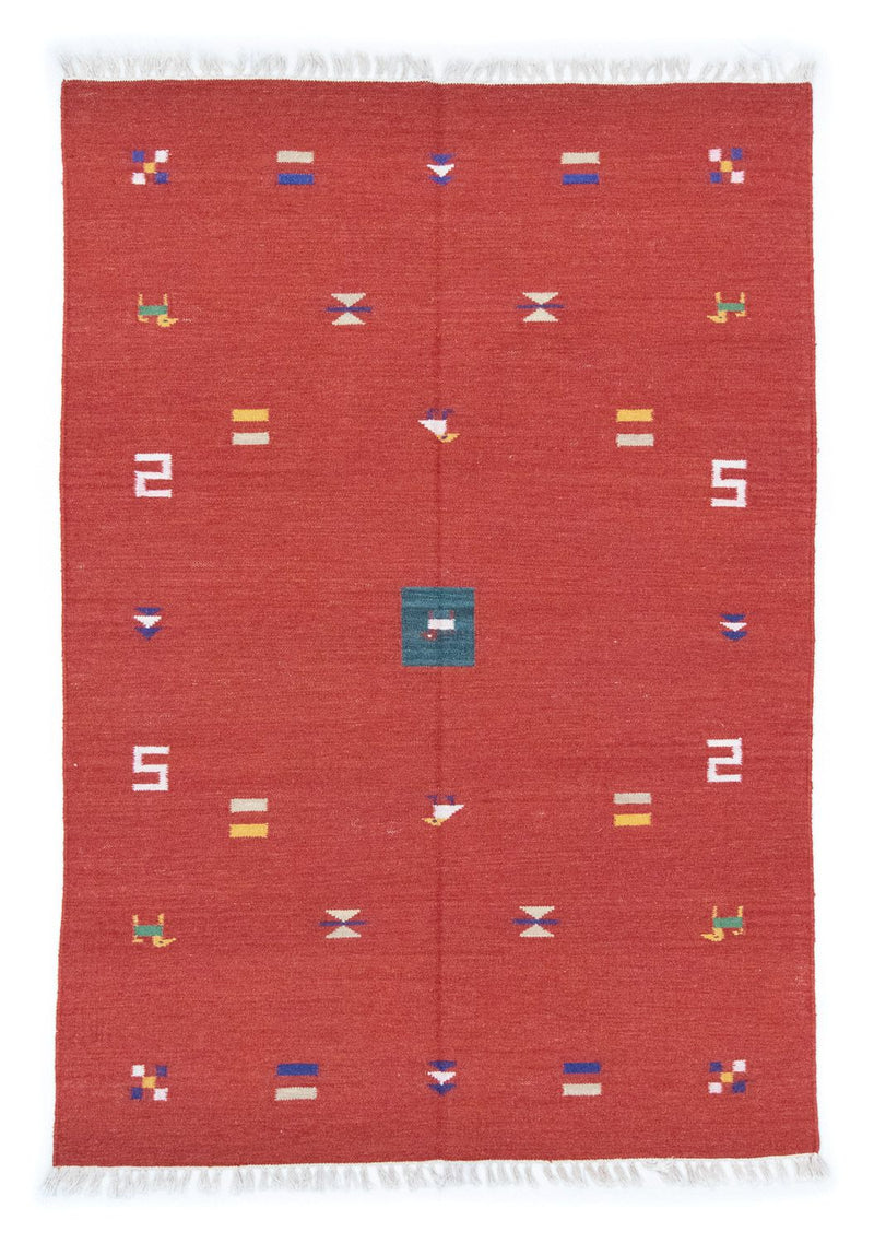 Tappeto Kelim - Tendenza - 200 x 140 cm - rosso