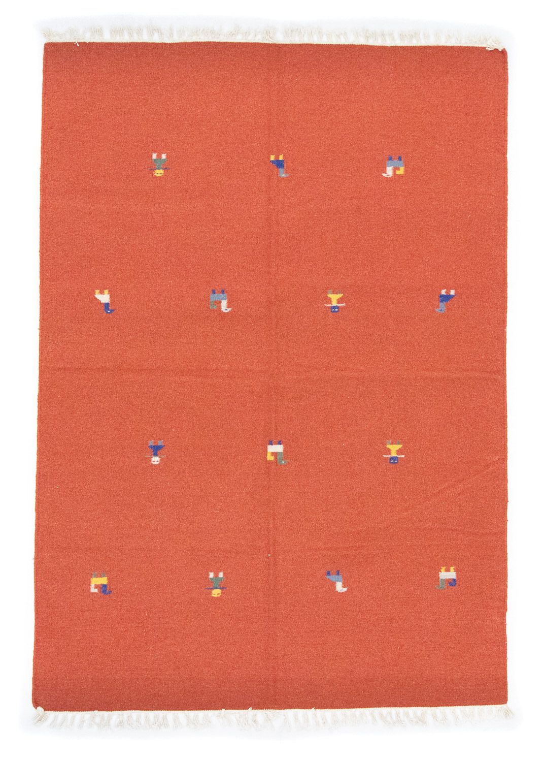 Tappeto Kelim - Tendenza - 200 x 140 cm - arancione